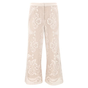 Anisa Summer Lace Cropped Wide-Leg Pant