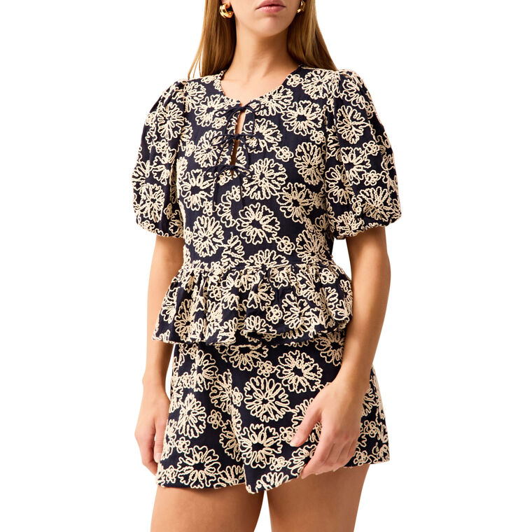 Cleo Embroidered Shorts image number null