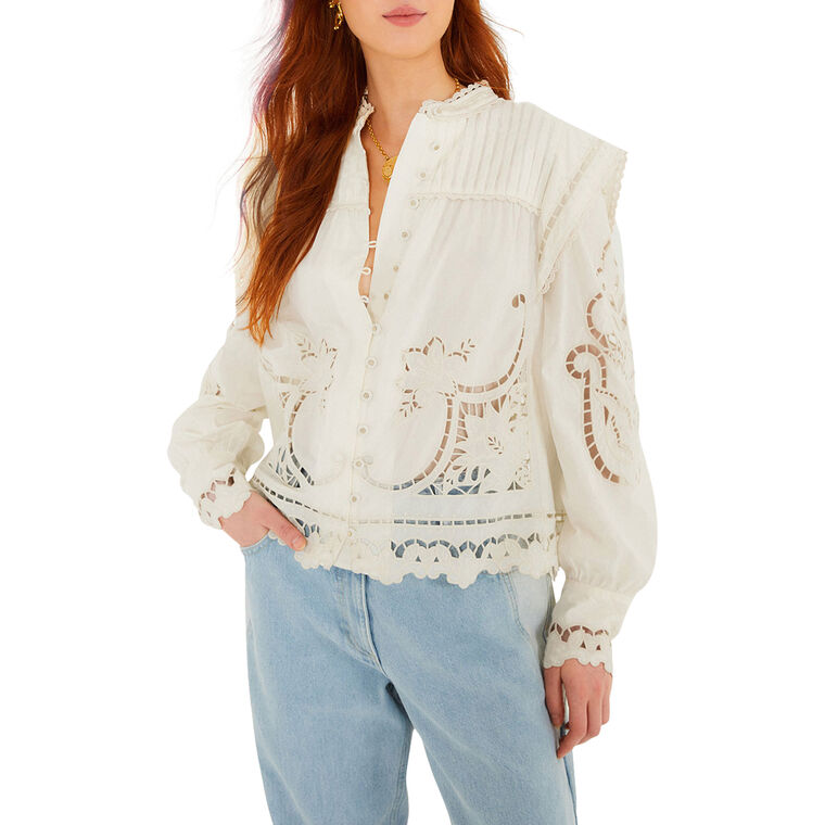 Richilieu Eyelet Blouse image number null