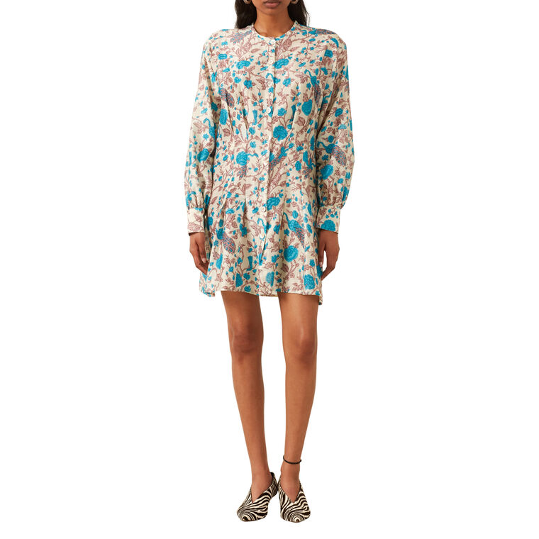Quincy Peacock Plume Dress image number null
