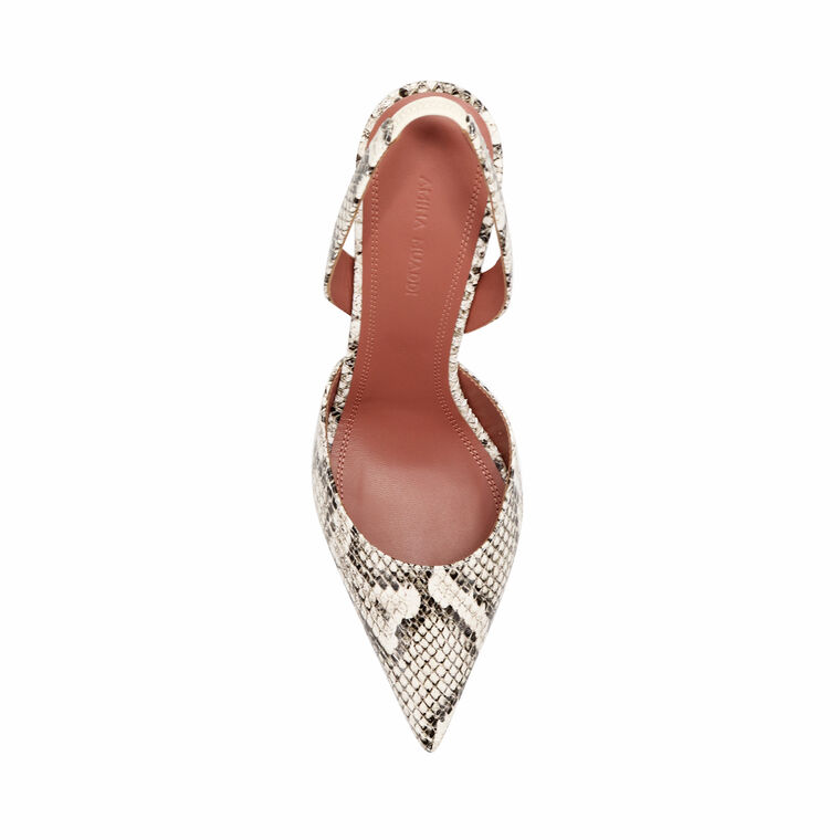 Holli 95mm Embossed Snakeskin Slingback Pump image number null