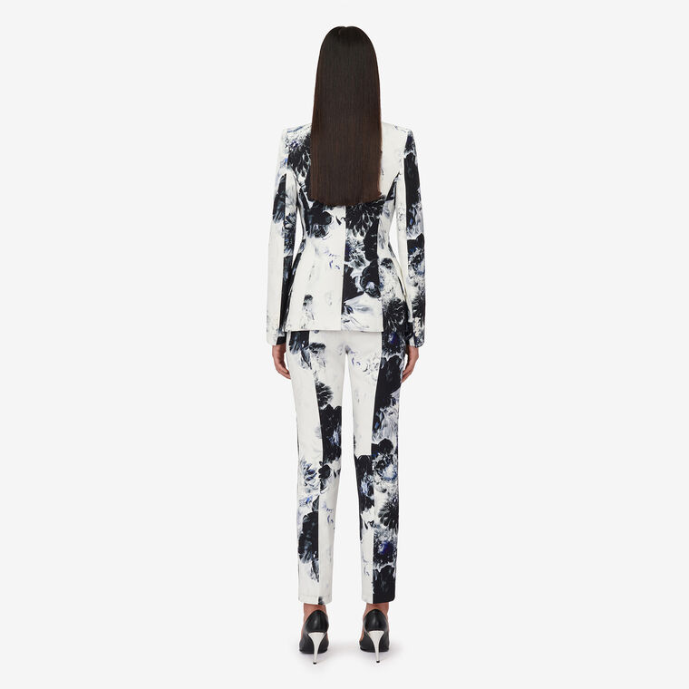 Chiaroscuro Peak Shoulder Print Jacket image number null