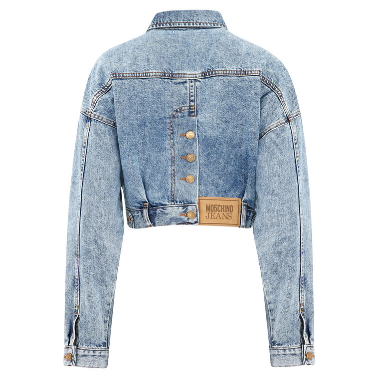 Cropped Denim Jacket image number null