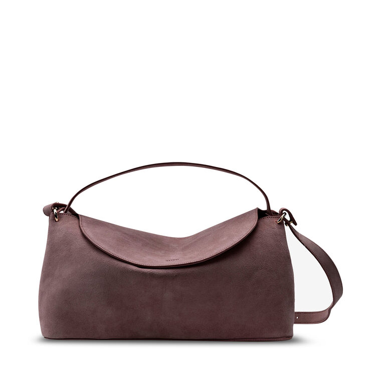 Ani Medium Suede Satchel image number null