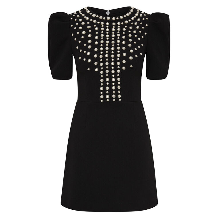 Pearly Short Sleeve Mini Dress image number null