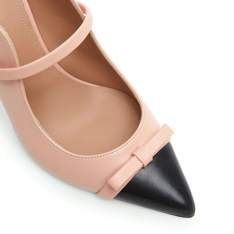 Blanca 85mm Bicolor Bow Mule Pump image number null