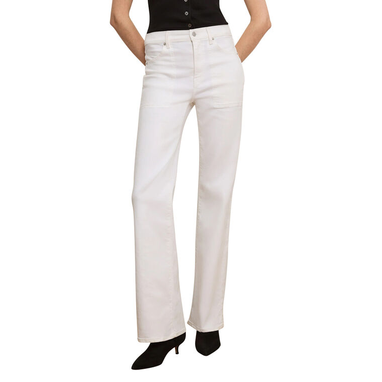 Crosbie Slim Wide-Leg Patch Pocket Jean image number null