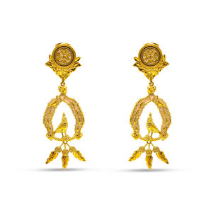 Vigor Earrings With Feathers