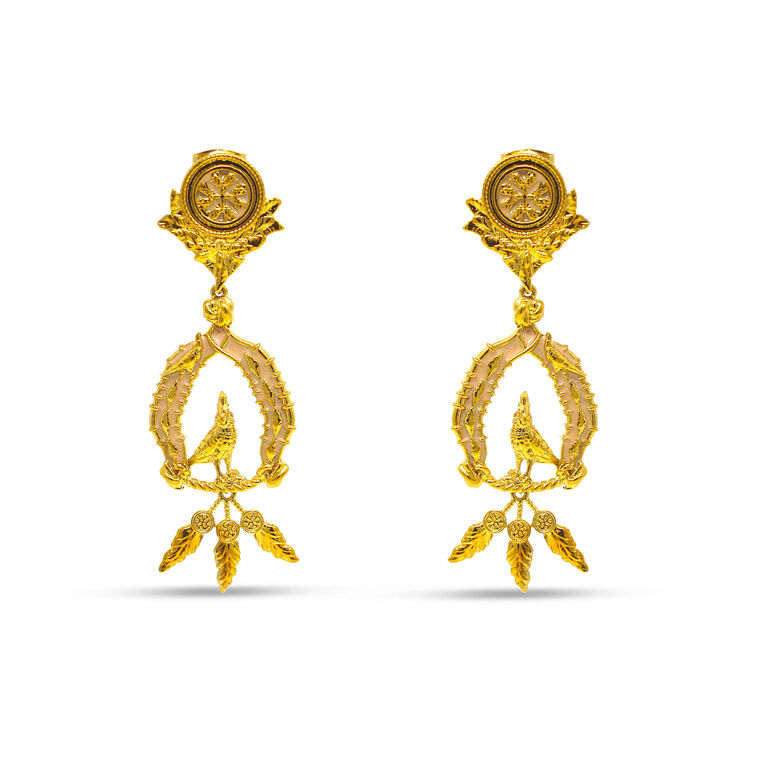 Vigor Earrings With Feathers image number null