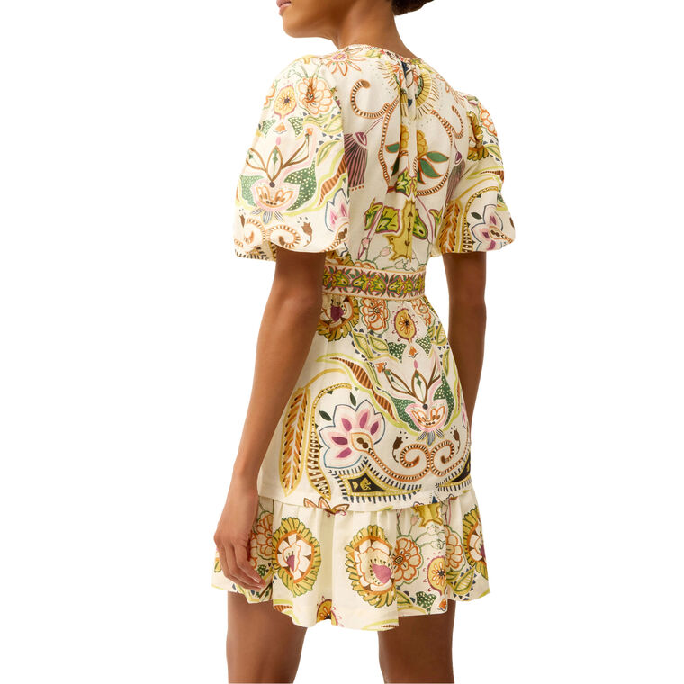 Gwyneth Puff-Sleeve Mini Dress image number null