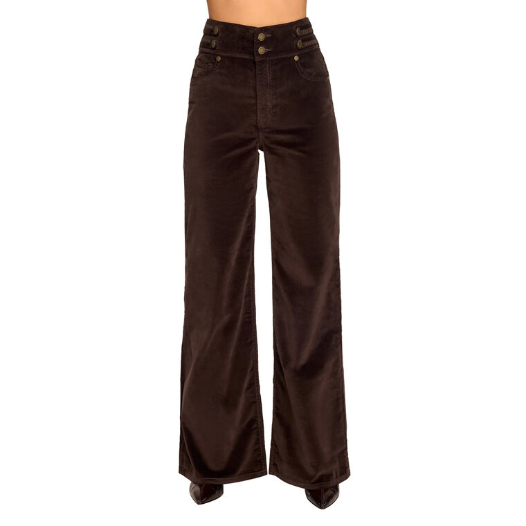 Liv Velveteen High-Rise Wide Leg Jean image number null
