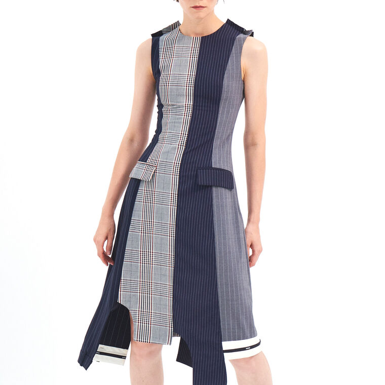 Sleeveless Patchwork Dress image number null