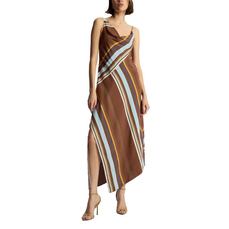 Lauren Striped Midi Dress image number null