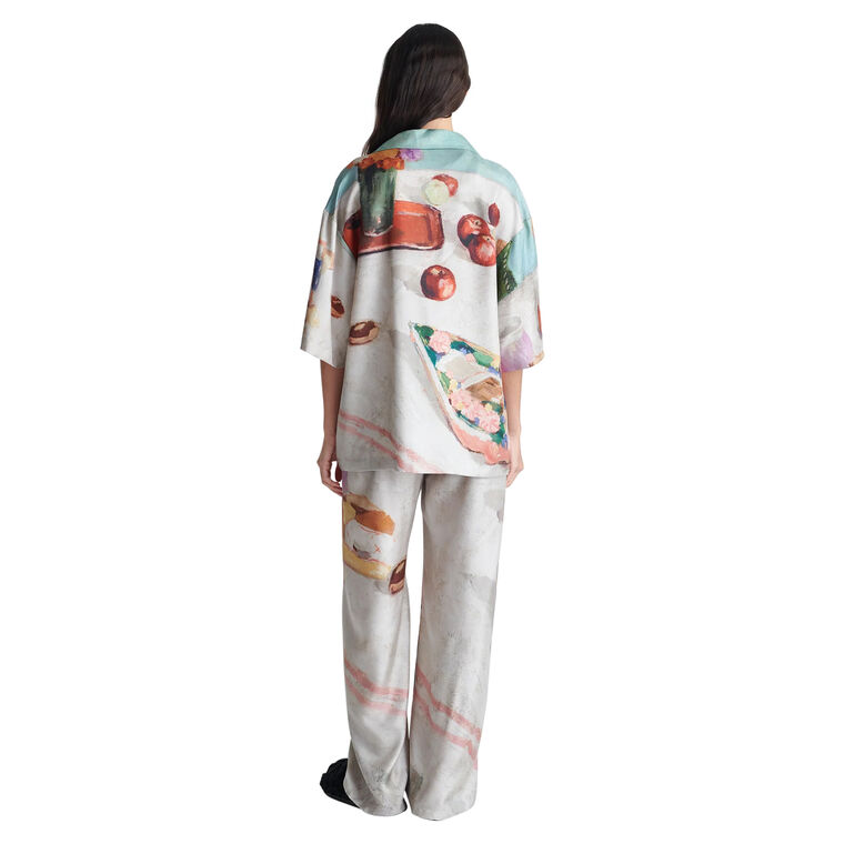 Brenda Printed Twill Pants image number null