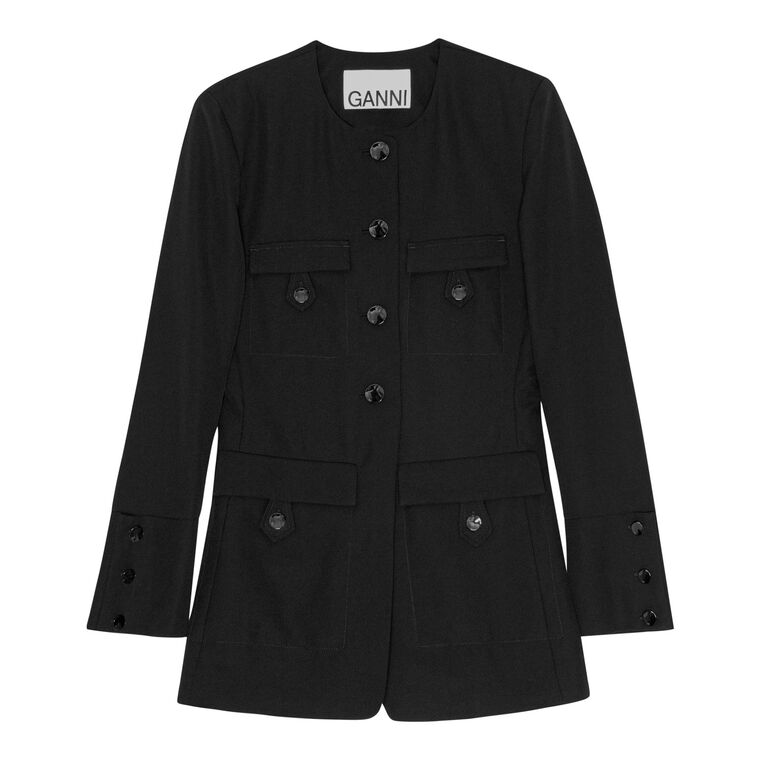 Light Twill Suiting Fitted Blazer image number null