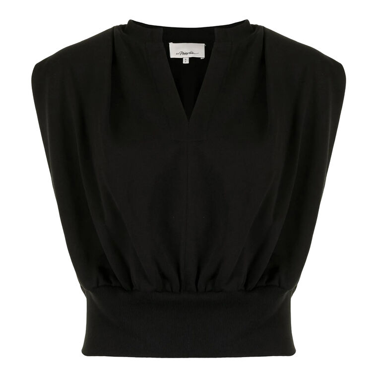 Sleeveless French Terry Top image number null