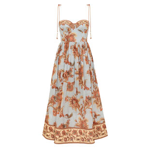 Aster Corset Midi Dress