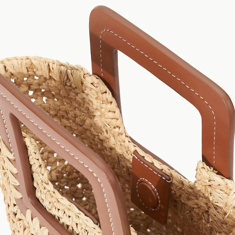 Shirley Raffia Mini Bucket Bag image number null