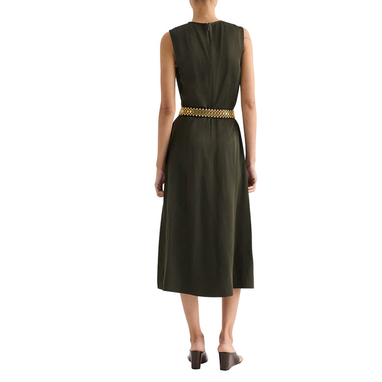 Crew Neck Dress With Darts image number null