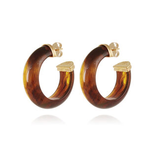 Abalone Hoop Earrings