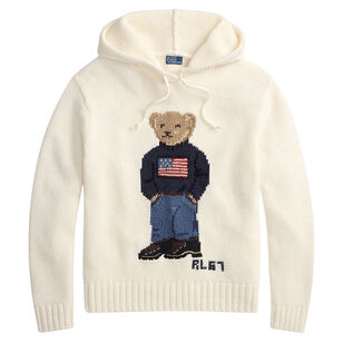 Long Sleeve Cotton Bear Hooded Sweater