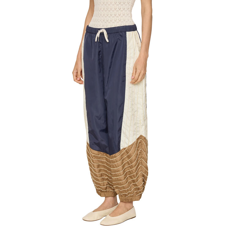 Quinn Embellished Beaded Jogger Pants image number null