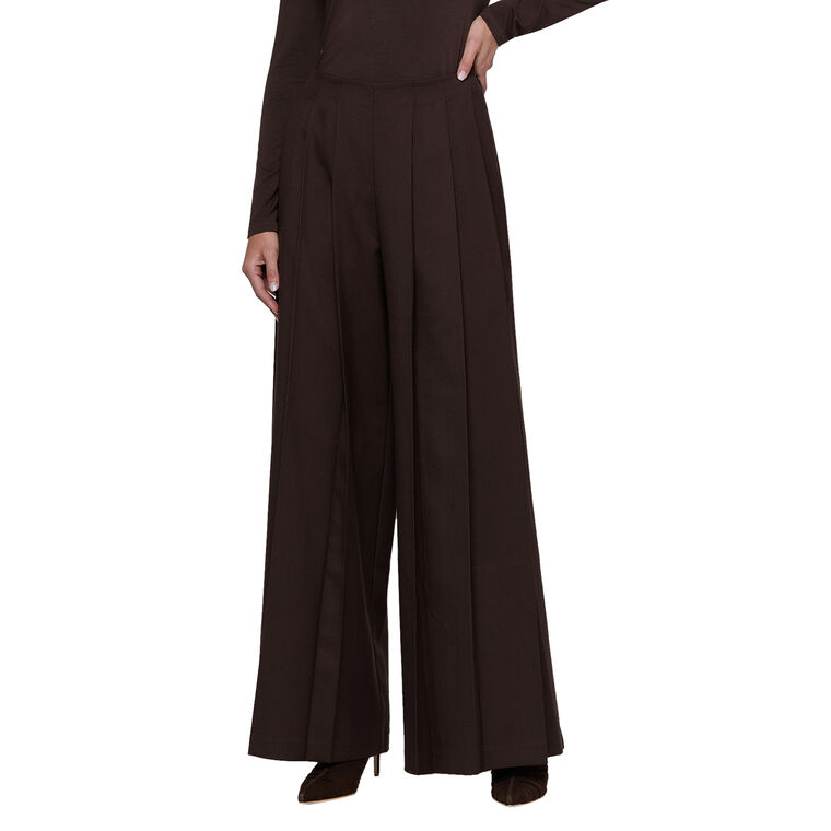 Nova Pleated Wide-Leg Pant image number null