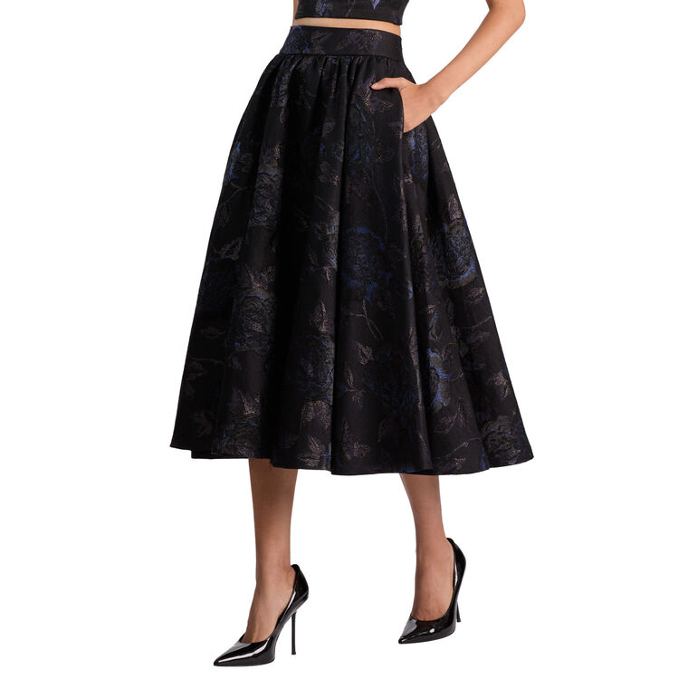 Nilda Jacquard Midi Skirt image number null