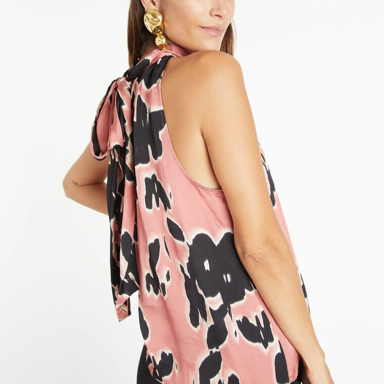 Kendall Printed Halter Top image number null