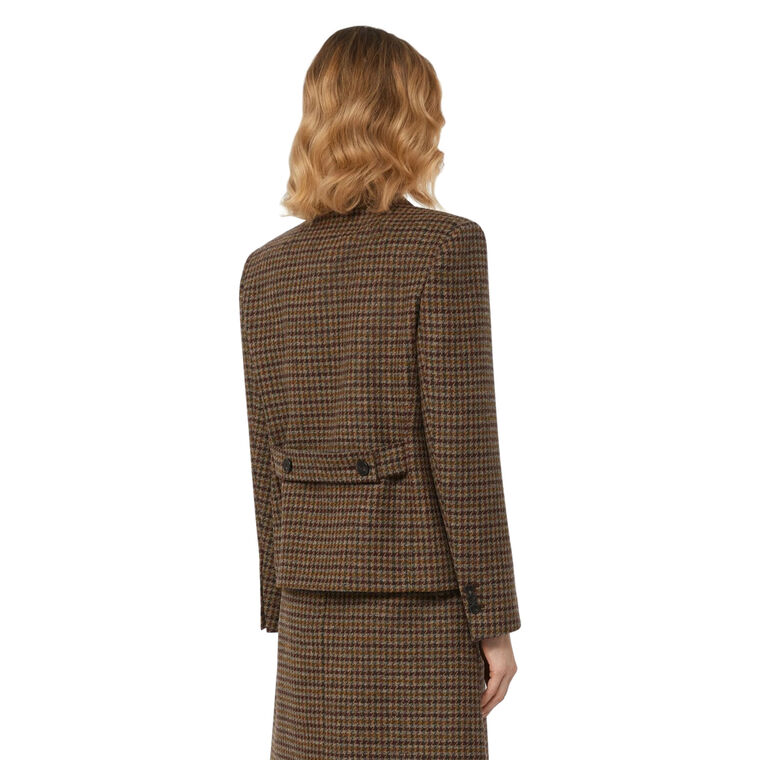 Gerusia Wool Blend Cropped Blazer image number null