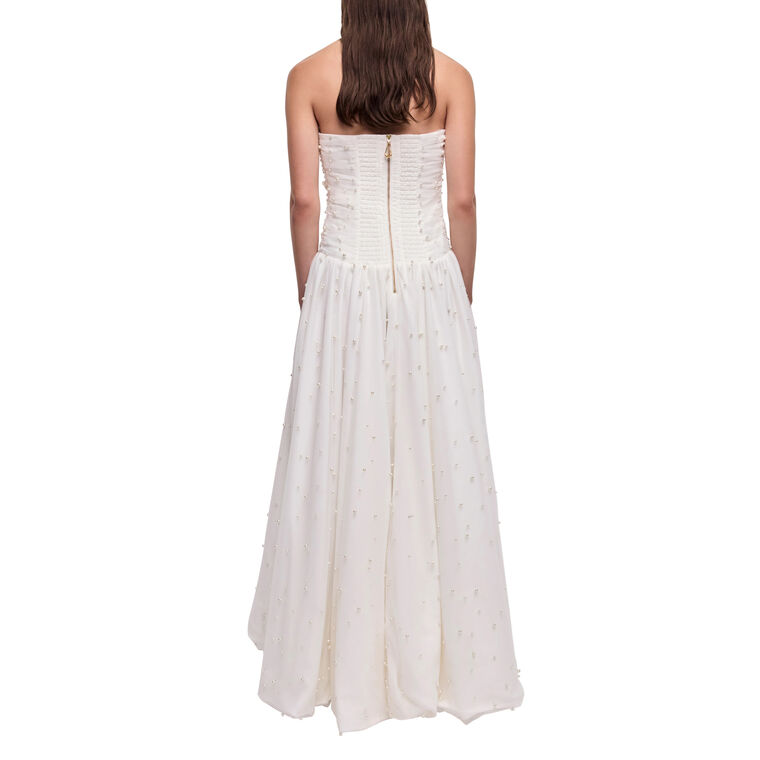 Juniper Strapless Pearl-Embellished Gown image number null