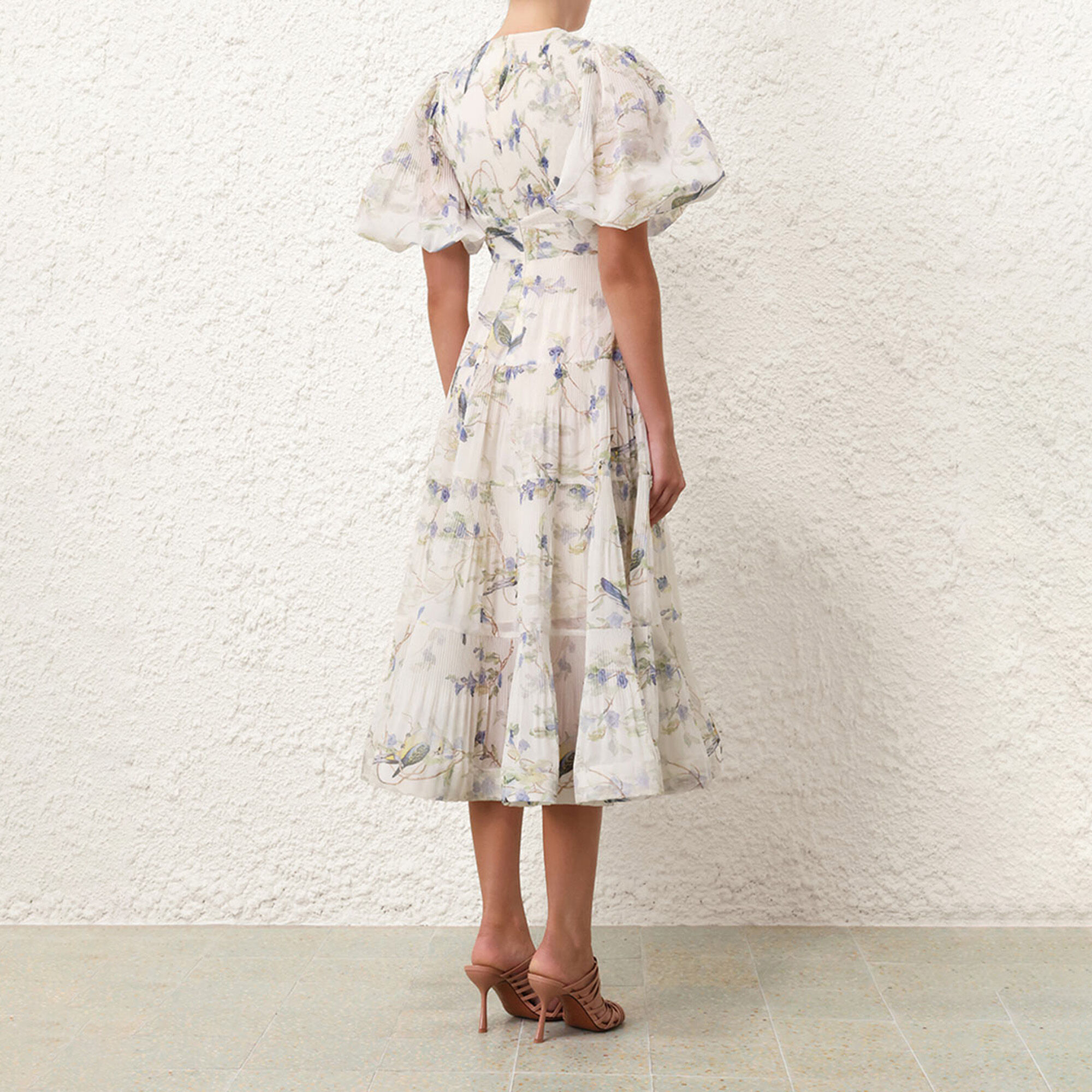 Pleated Midi Dress