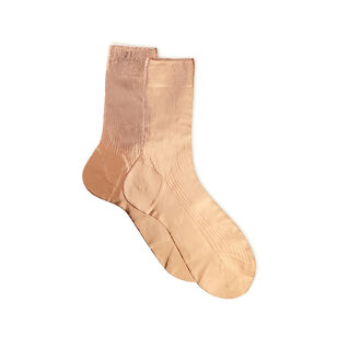 One Ribbon Laminated Socks