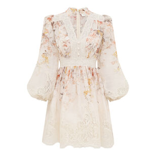 Luna Long Sleeve Lace Lantern Dress