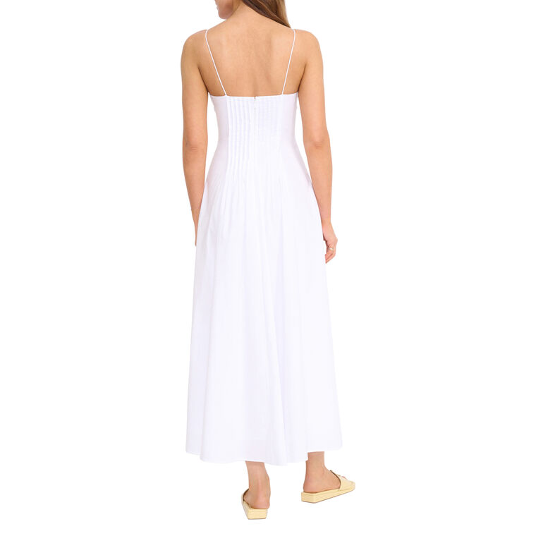 Margi Sleeveless Pleated-Waist Midi Dress image number null