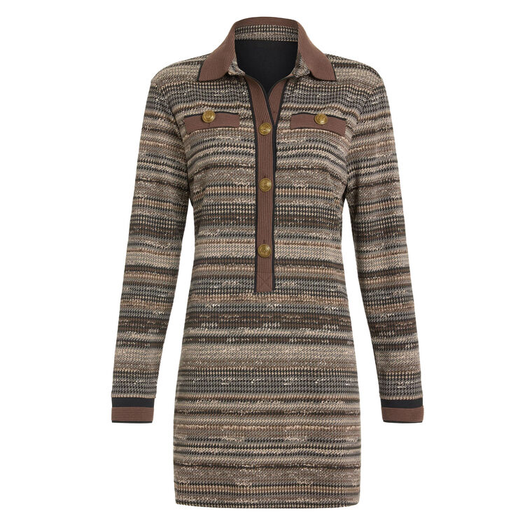 Maria Houndstooth Mini Dress image number null