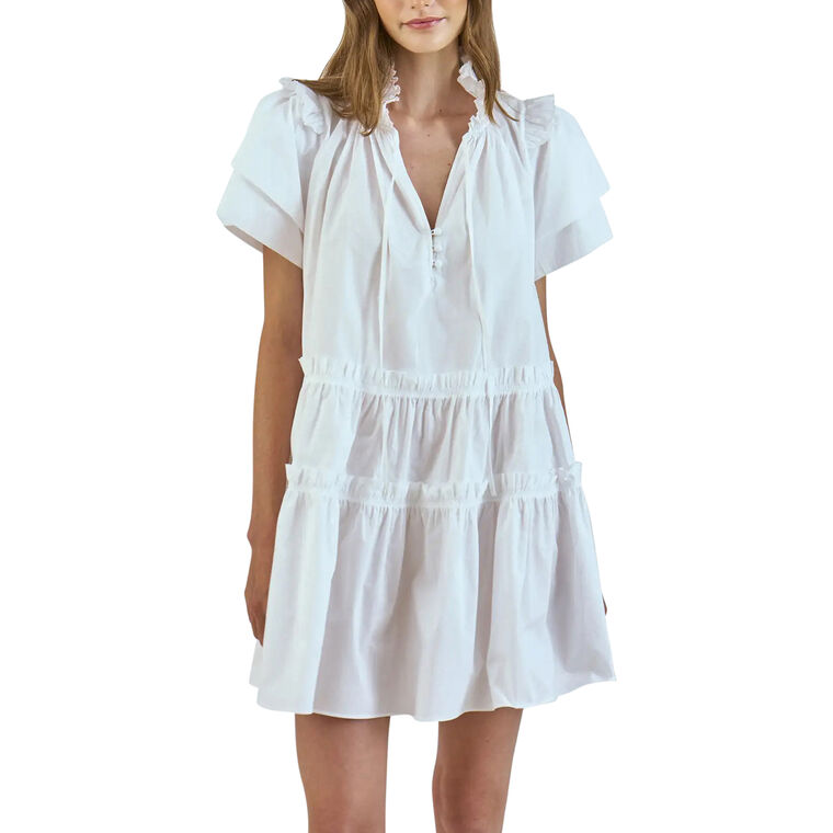 Merritt Short Sleeve Swing Mini Dress image number null