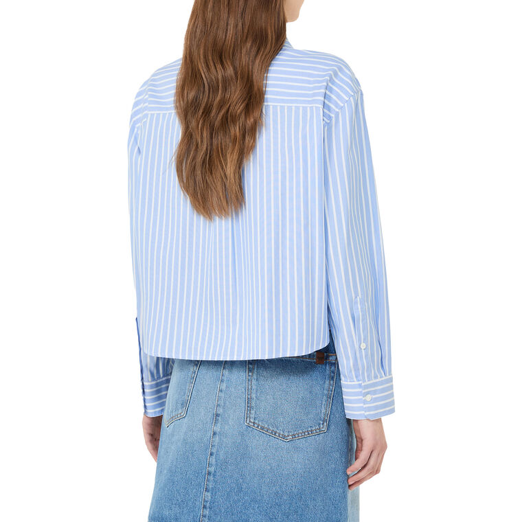 Cartone Lonng Sleeve Striped Cotton Oxford Shirt image number null