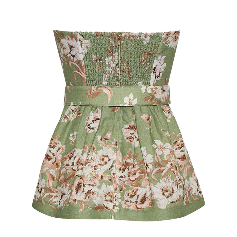 Tilda Strapless Belted Peplum Top image number null