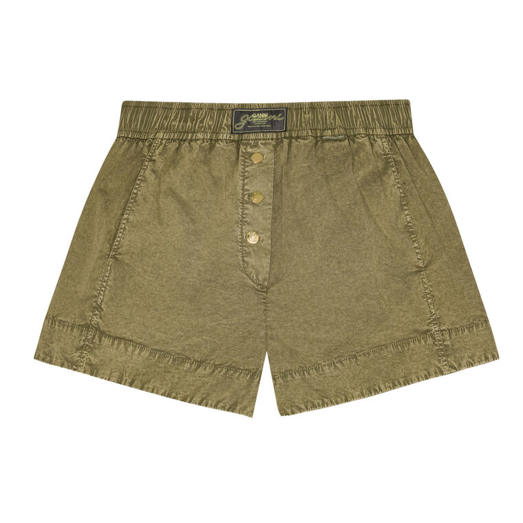 Washed Cotton Shorts image number null
