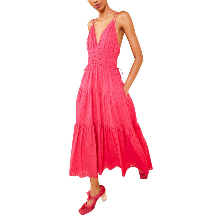 Freya Sleeveless Cotton Midi Dress image number null