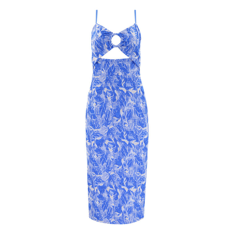 Stretch Jacquard Midi Dress image number null