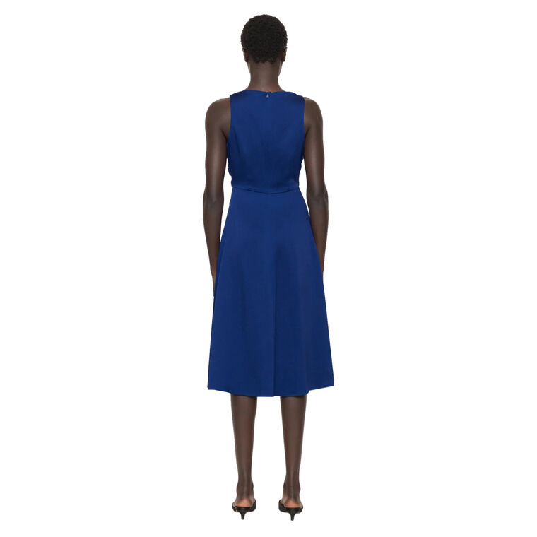 Noa Satin Halter Cowl Dress image number null