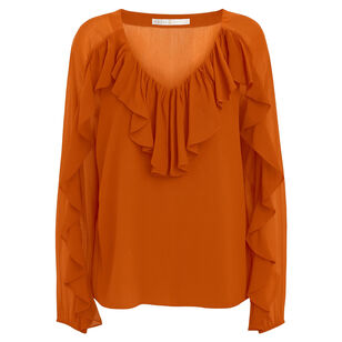 Trudy Long Sleeve Chiffon Blouse