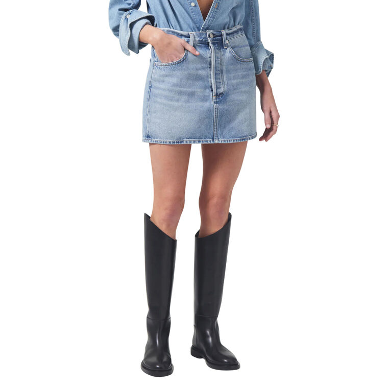 Ramona Denim Mini Skirt image number null