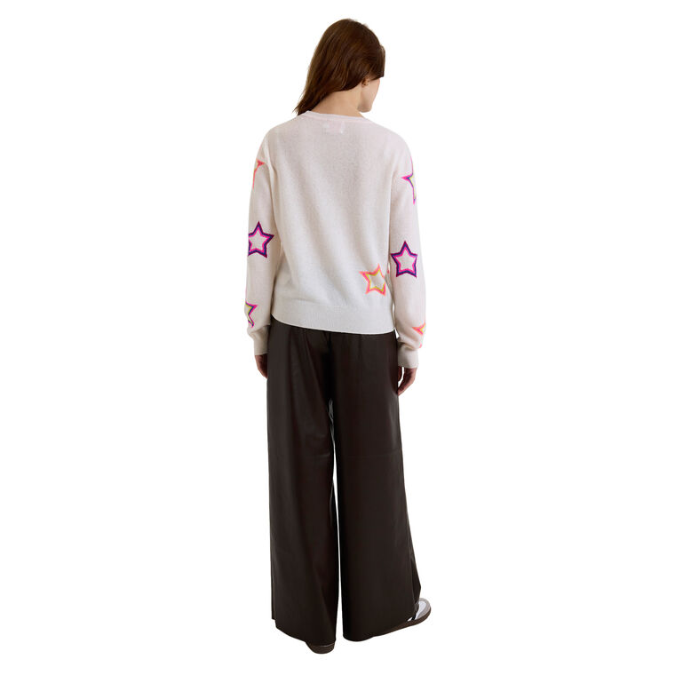 Pop Star Cashmere Crewneck Sweater image number null