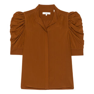 The Gillian Silk Button-Up Top