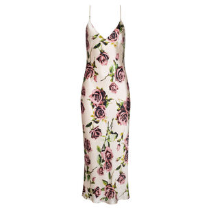 Seridie Sleeveless Bias-Cut Midi Slip Dress