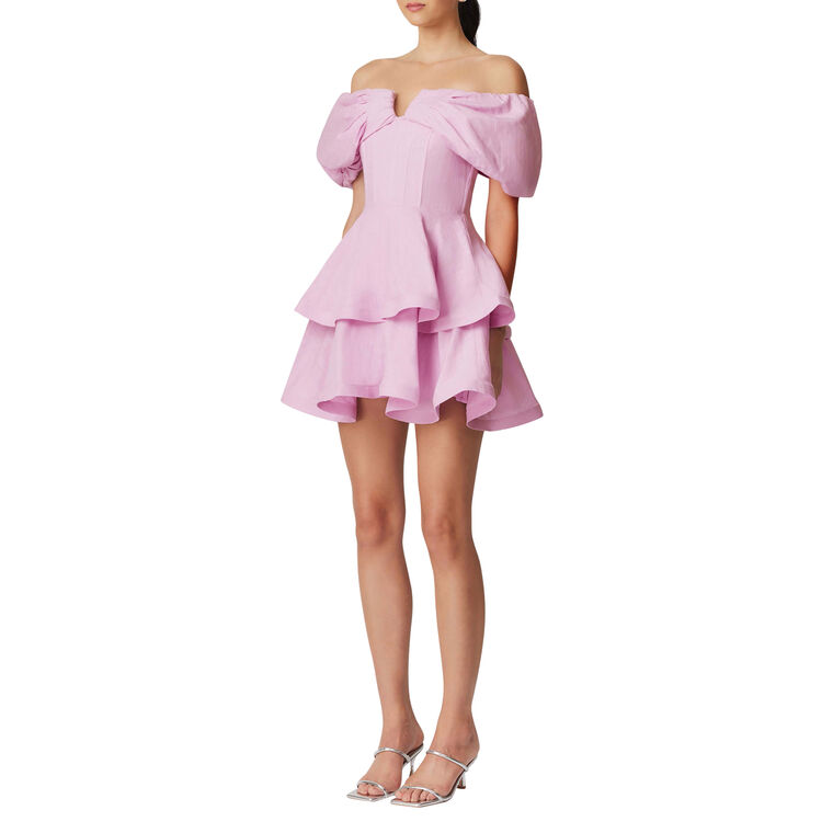 Kara Asymmetrical Mini Dress image number null