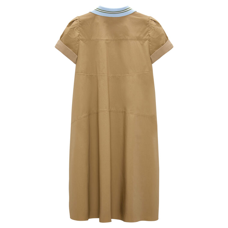 Poplin Power Short Sleeve Mini Dress image number null